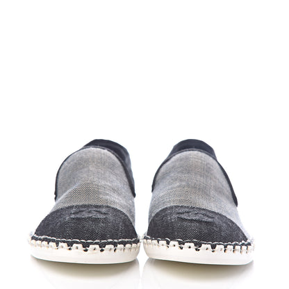 Chanel Fabric Chain CC Mocassin Loafer 38 Blue Navy 2 of 9