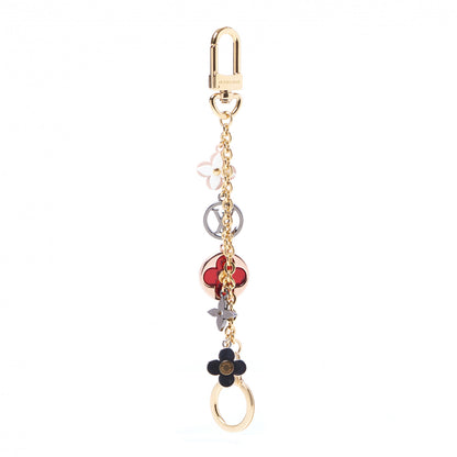 Louis Vuitton Metal Plexiglass Flash Flower Bag Charm Chain 3 of 5