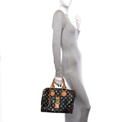 Louis Vuitton Monogram Multicolor Speedy 30 Black 2 of 9