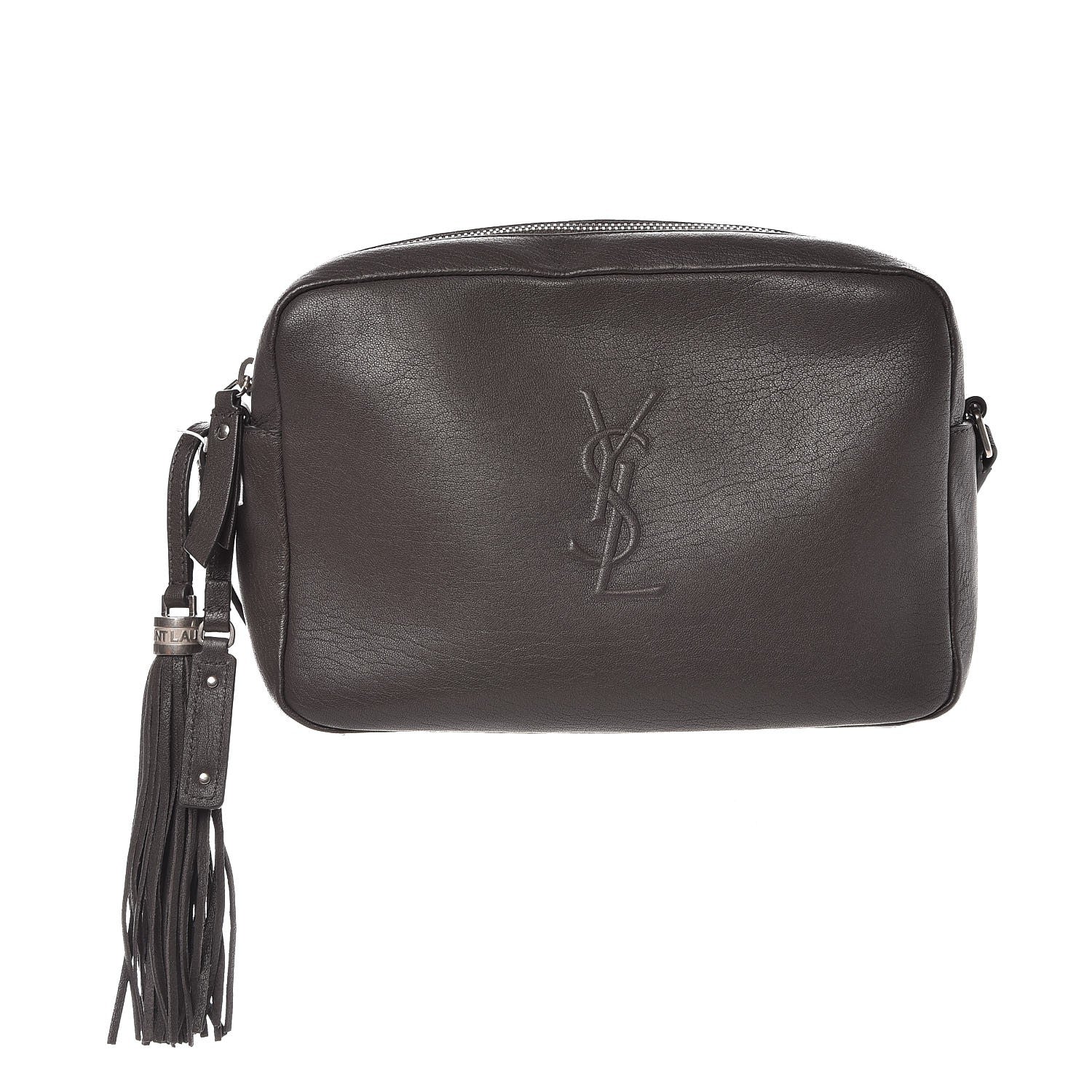 Saint Laurent Lambskin Monogram Small Lou Camera Bag Asphalt 1 of 8