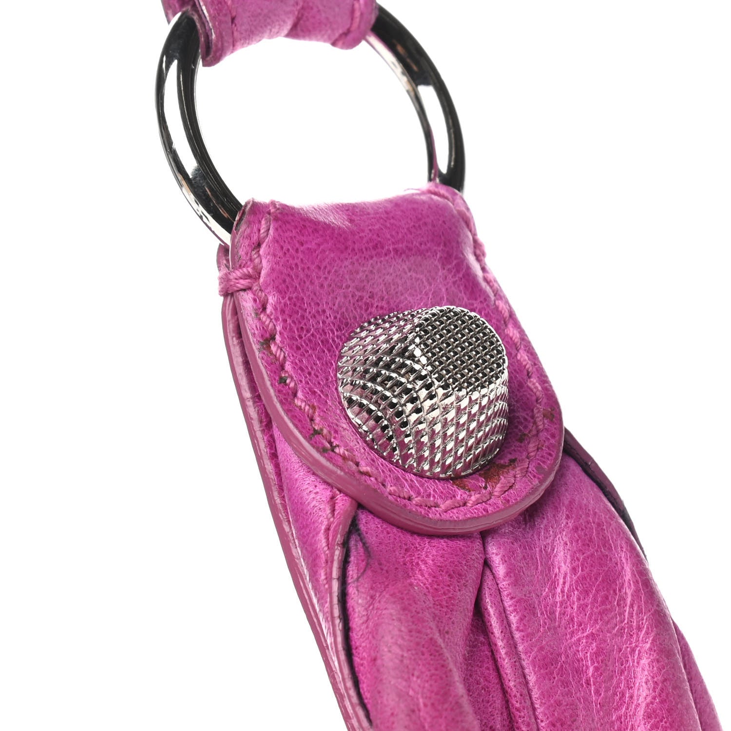 Balenciaga Agneau Giant 21 Silver Hardware Hobo Magenta 11 of 12