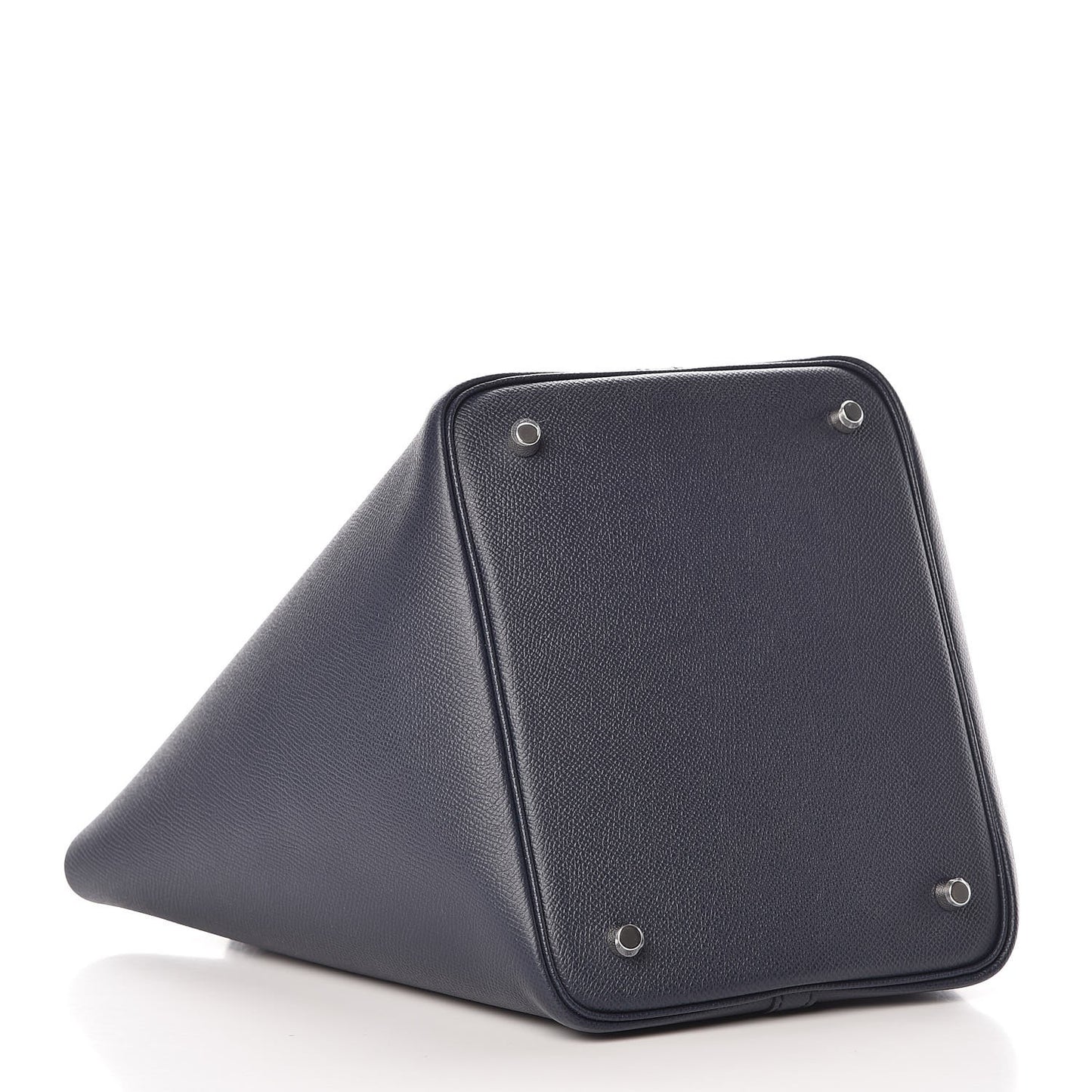 Epsom Tressage De Cuir Picotin Lock 22 MM Bleu Indigo Black Terre Battue