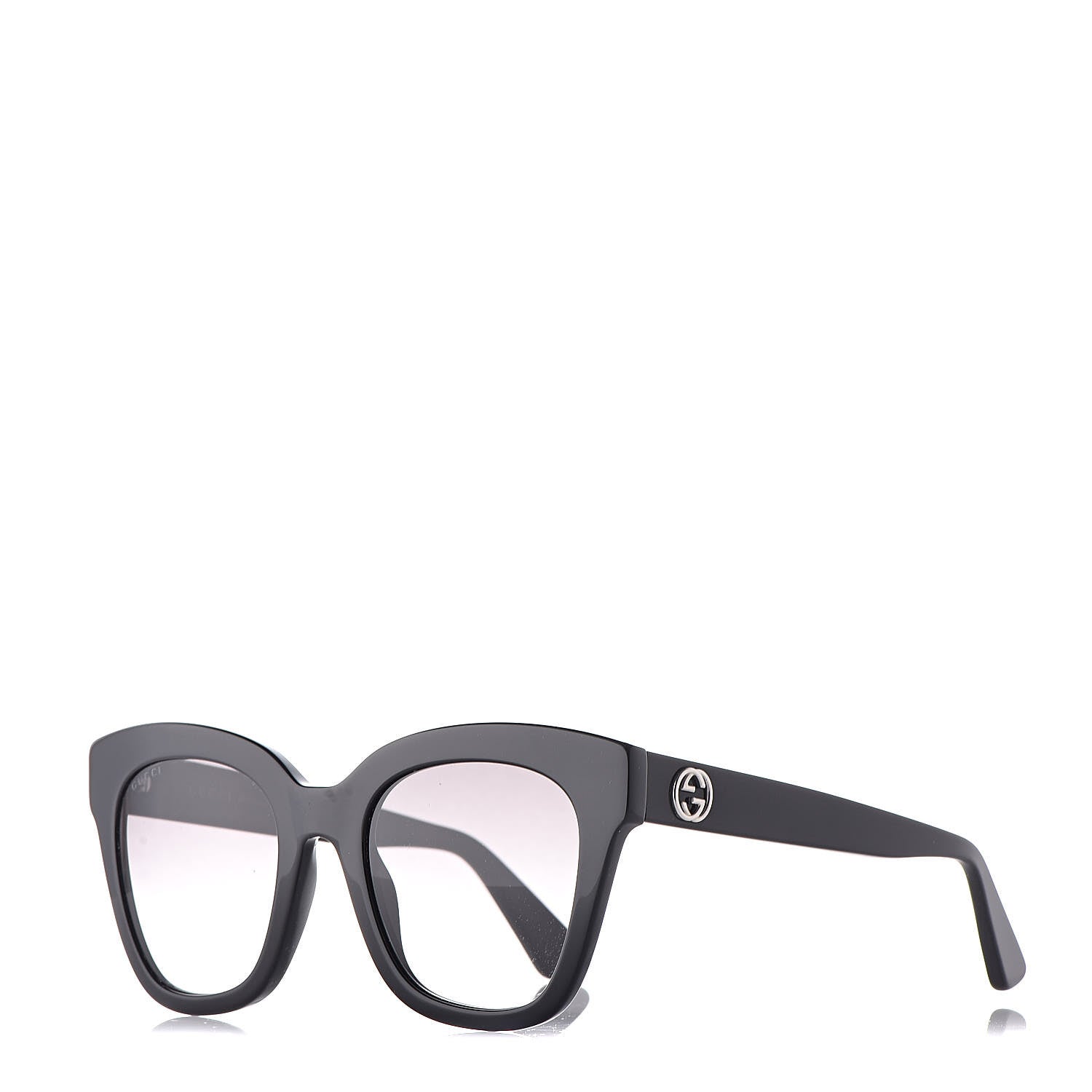 Gucci Acetate Square Frame Sunglasses GG0029S Black 1 of 8
