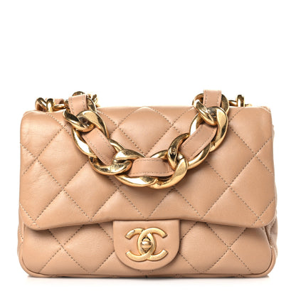 Chanel Lambskin Quilted Small CC Funky Town Flap Beige 1 of 9