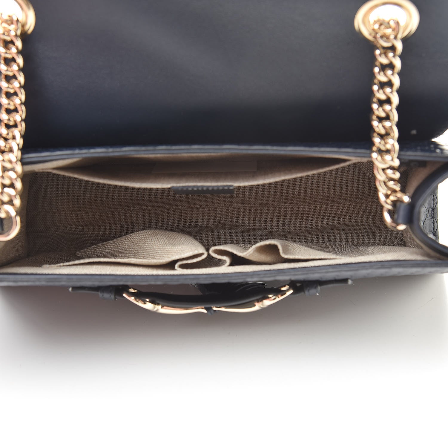 Gucci Soft Microguccissima Medium Emily Chain Shoulder Bag Blue 5 of 14