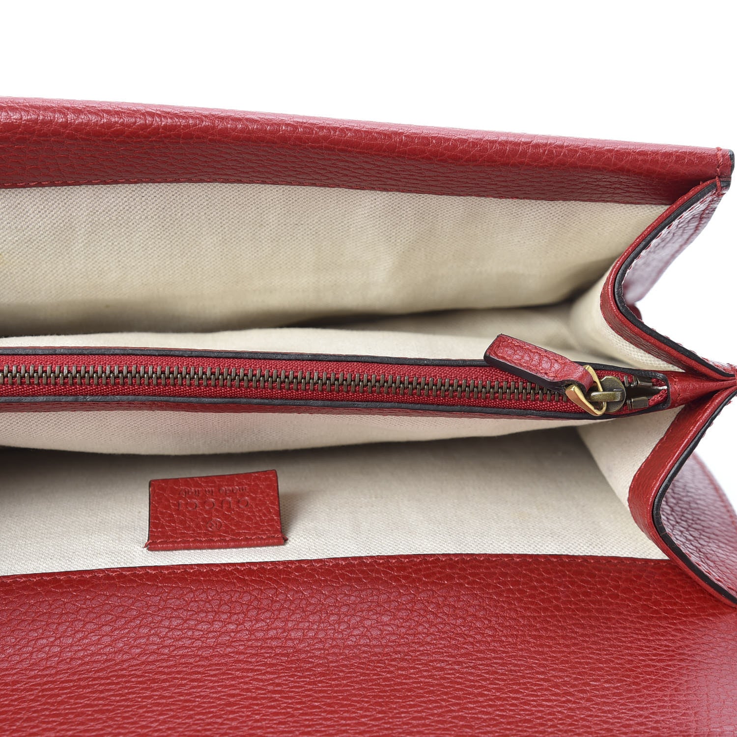 Gucci Dollar Calfskin Swarovski Crystal Small Dionysus Shoulder Bag Hibiscus Red 4 of 10