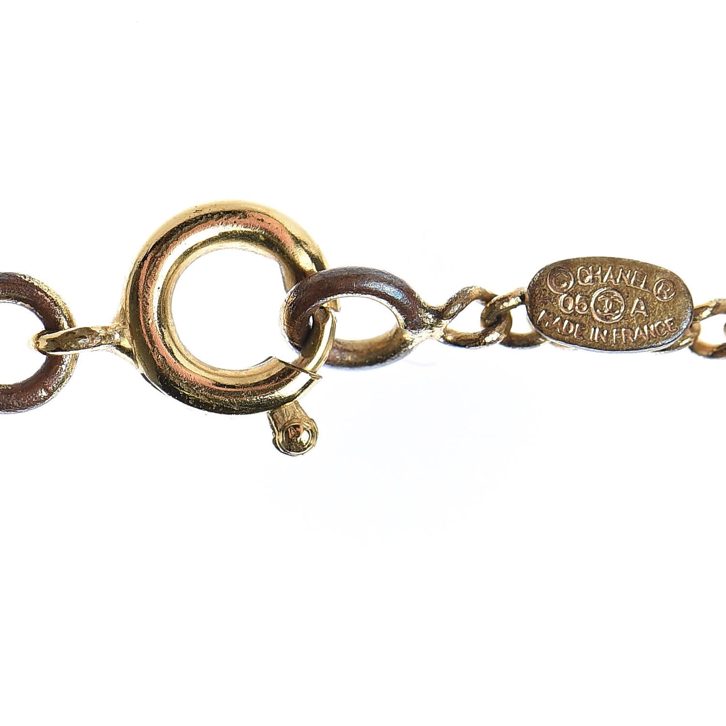 CC Pendant Necklace Gold