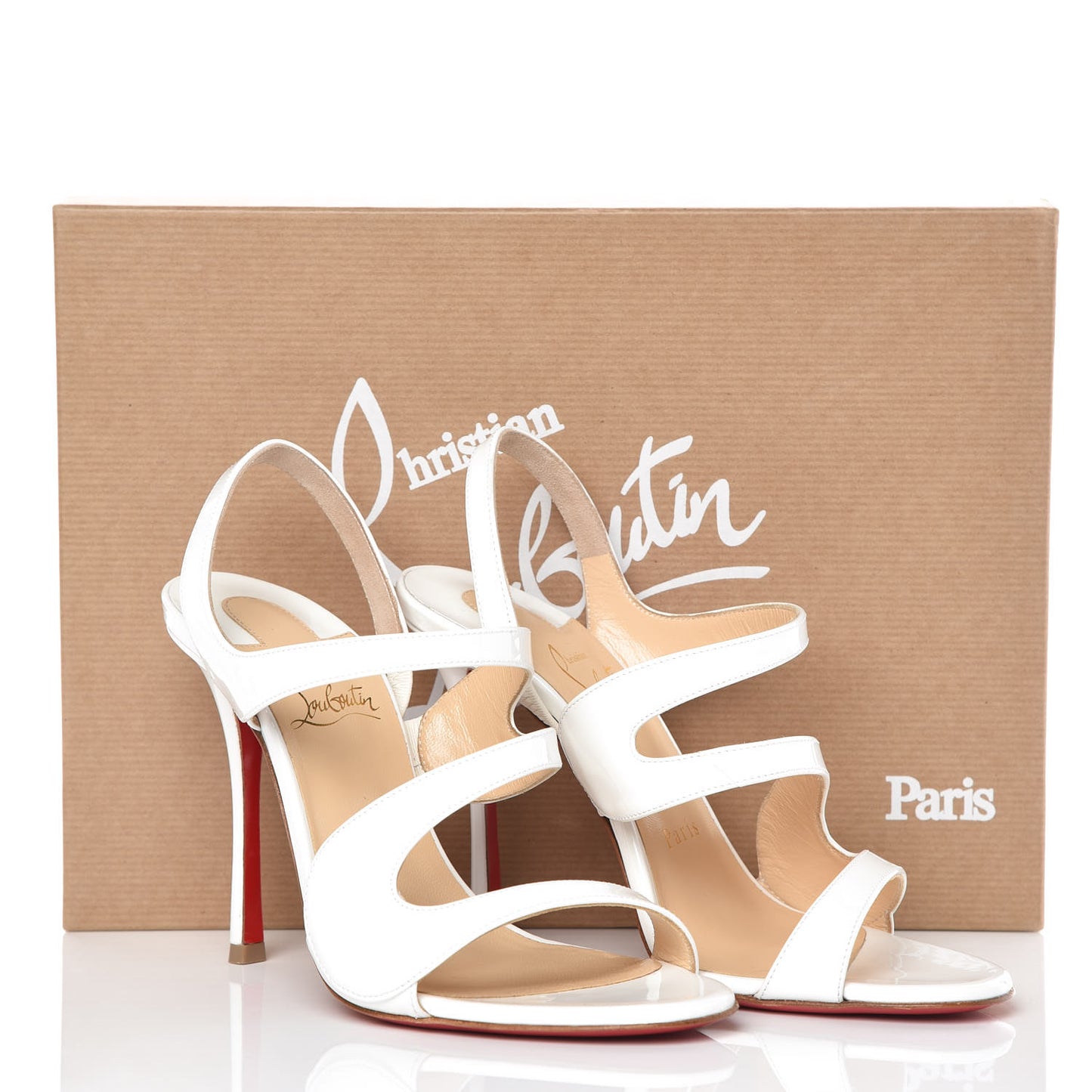 Patent Vavazou 100 Sandals 36 Latte
