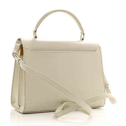 Saint Laurent Smooth Calfskin Medium Classic Monogram Cassandra Top Handle Crema Soft Rouge Legion 3 of 11