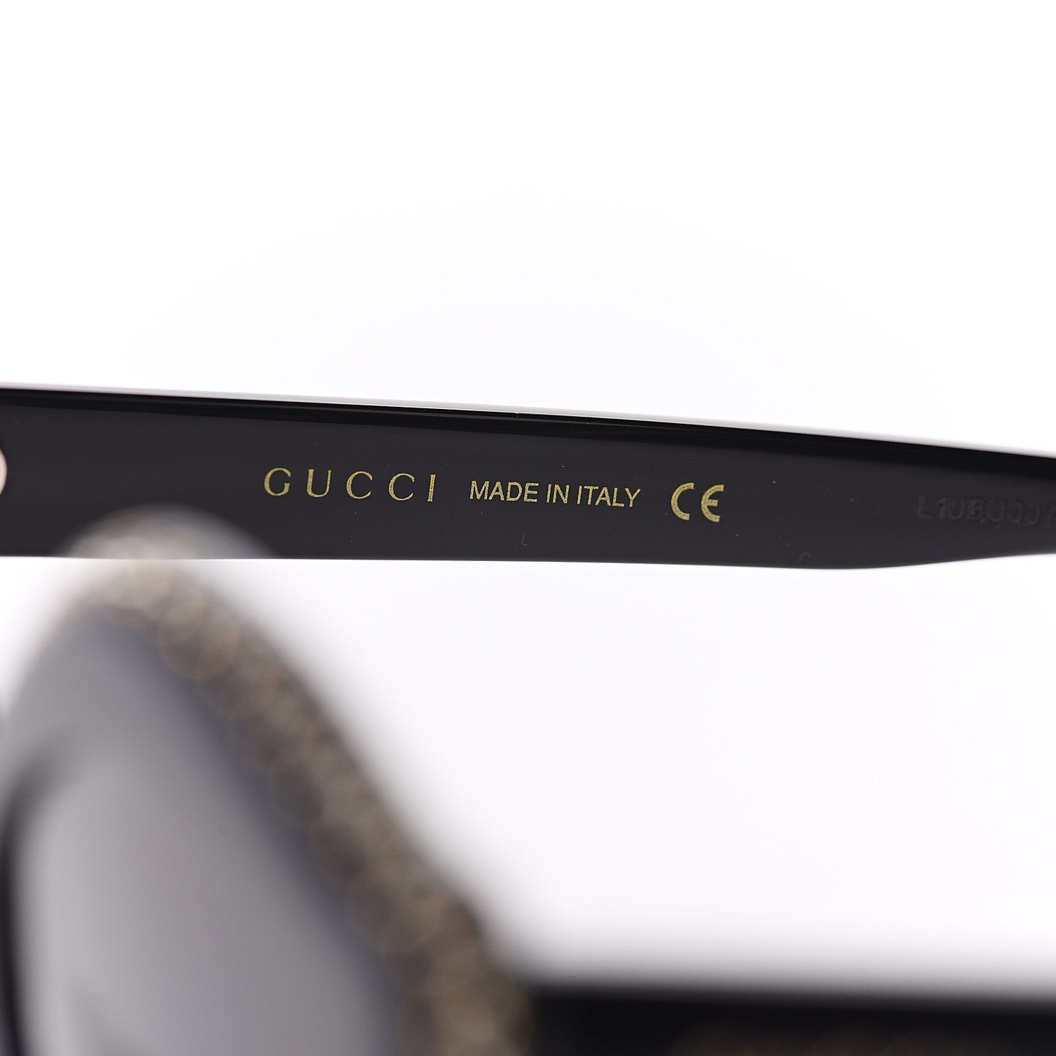 Gucci Crystal Cat Eye GG0118S Sunglasses Black 6 of 7