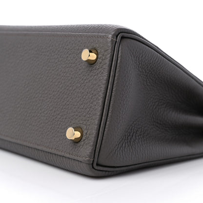 Hermes Togo Kelly Retourne 25 Etain 9 of 10