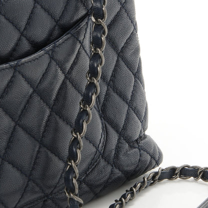 Chanel Caviar Quilted Small Coco Handle Flap Navy 9 of 10