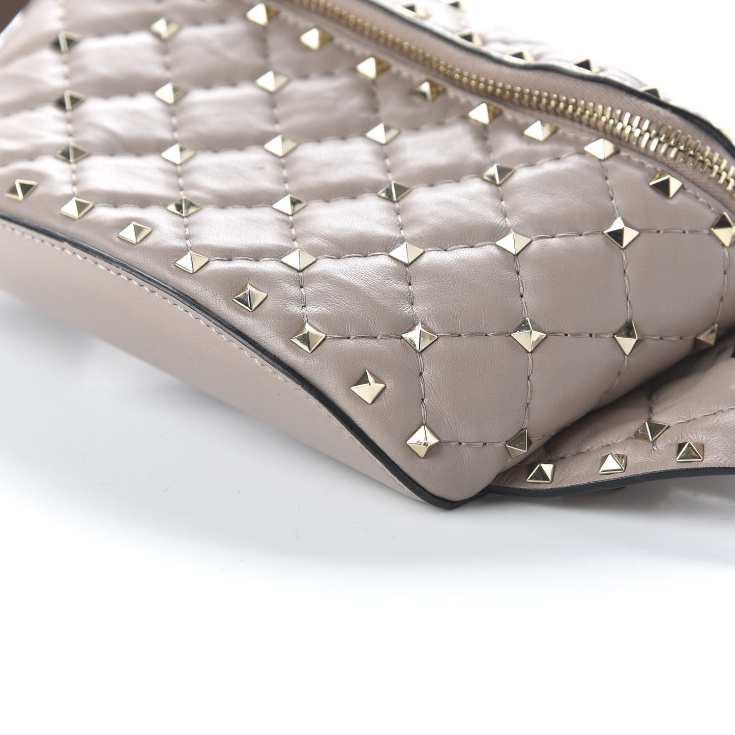 Nappa Rockstud Spike Belt Bag 85 Poudre