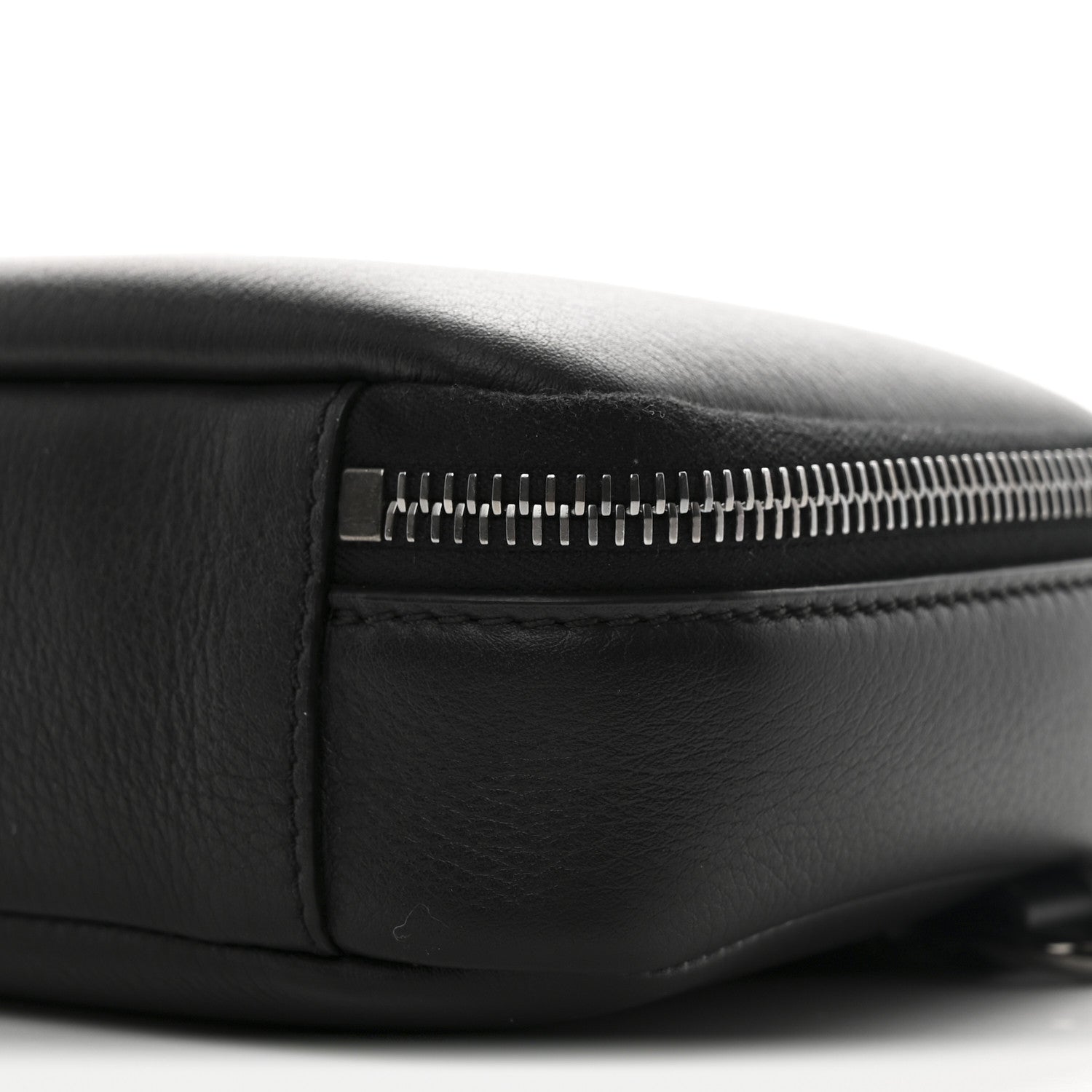 Valentino Garavani Calfskin Lacquered Vlogo Crossbody Bag Black 9 of 9