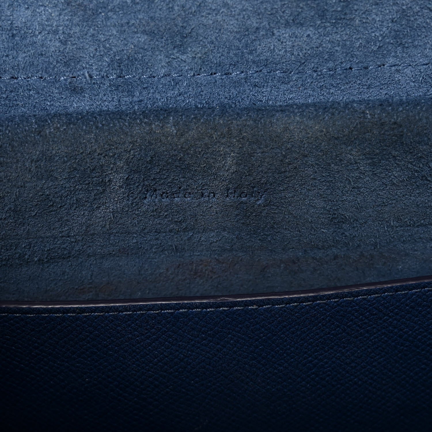 Celine Grained Calfskin Micro Belt Bag Indigo 7 of 11