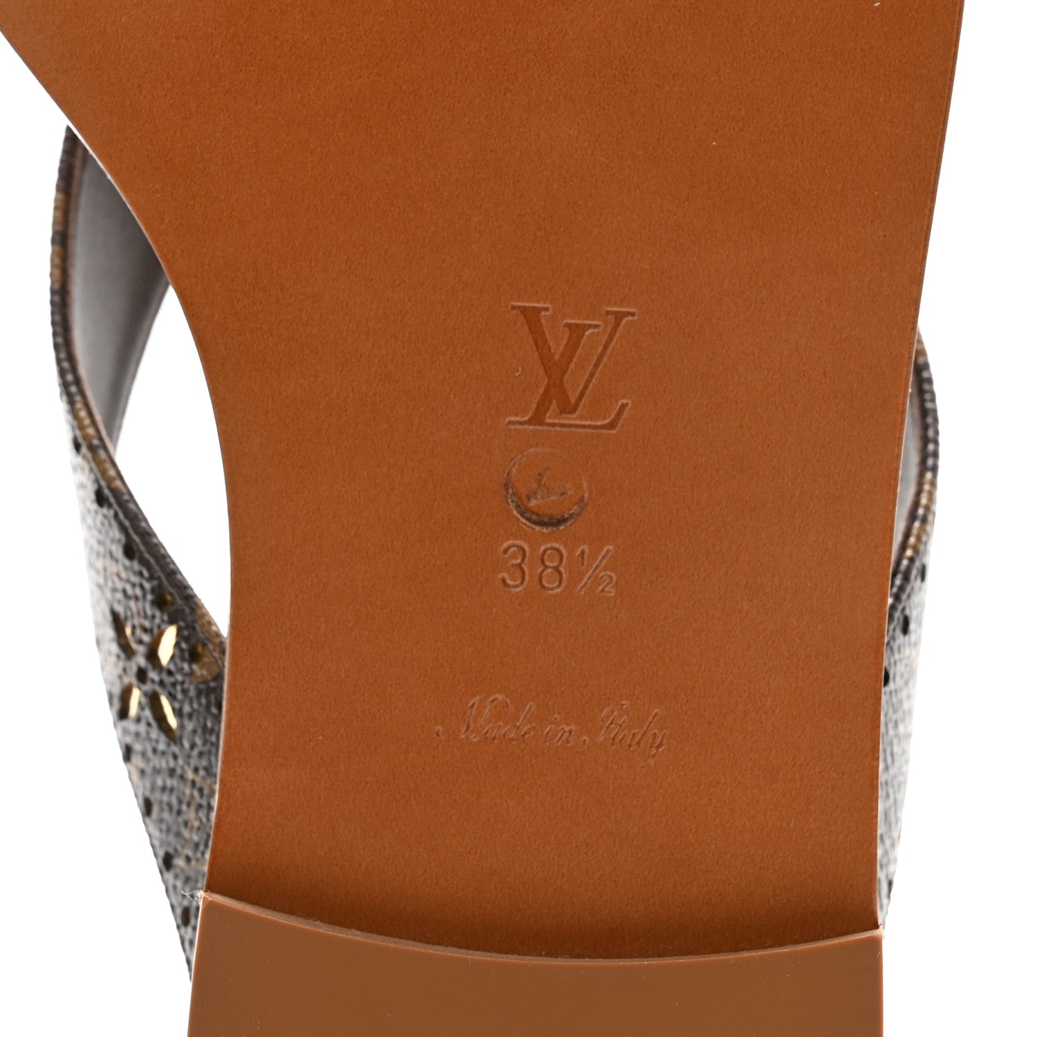 Louis Vuitton Monogram Sunny Flat Thong Sandals 38.5 Brown 7 of 10