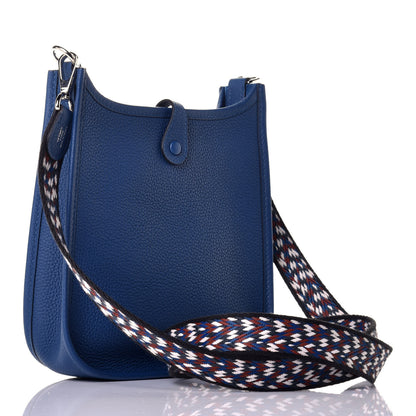 Hermes Taurillon Maurice Zigzag Evelyne TPM Deep Bleu Bleu Zellige Indigo Black 3 of 9