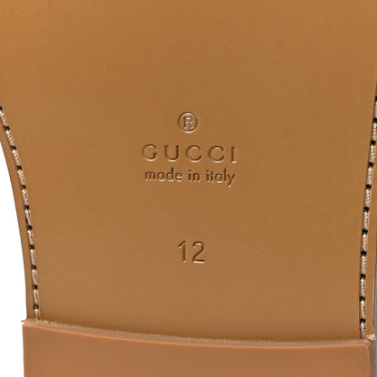 Gucci Cosmos Softy Calfskin Interlocking G Cut Out Mens Sandal 12 Harness Brown 7 of 8