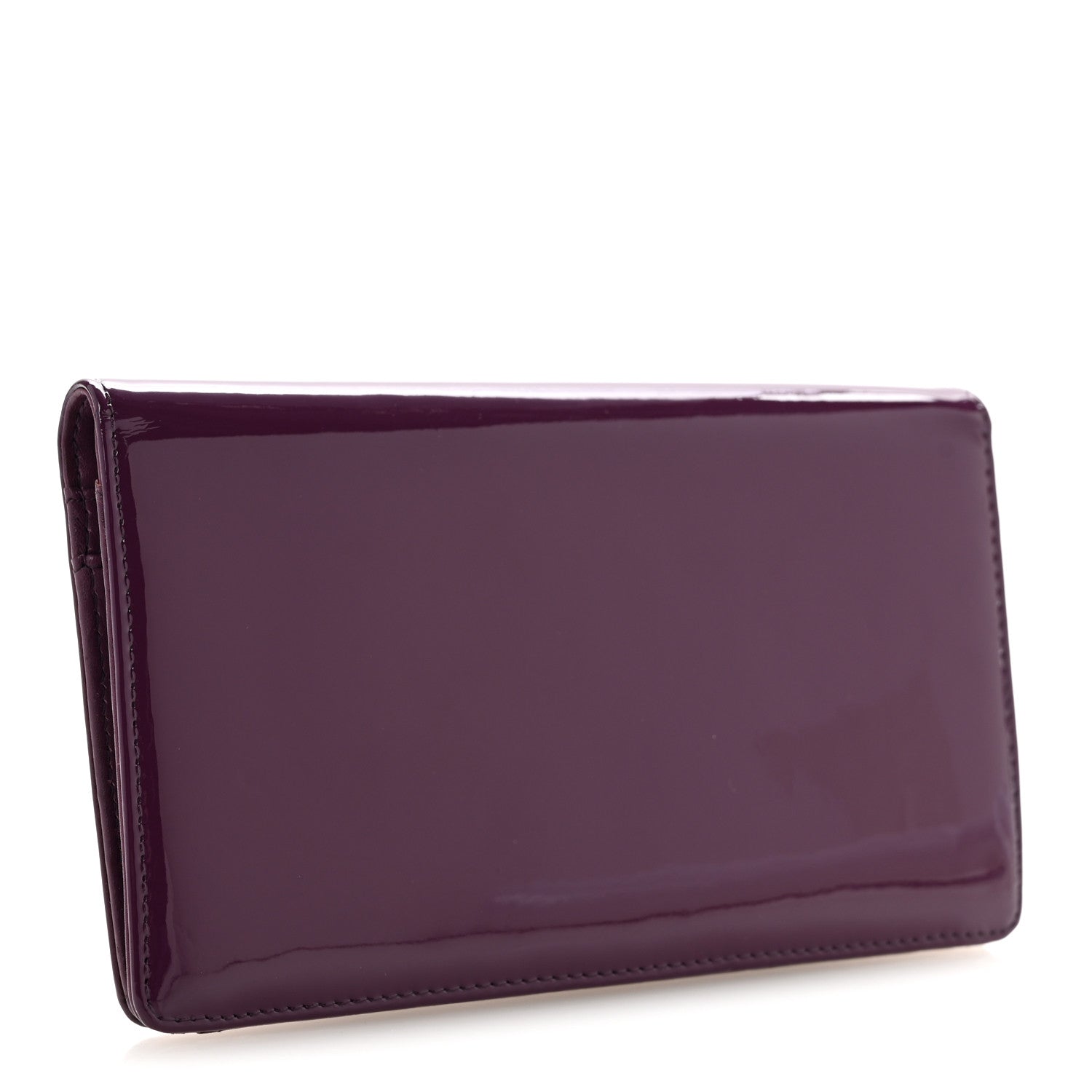 Chanel Patent Coco Cabas Yen Wallet Purple 3 of 11
