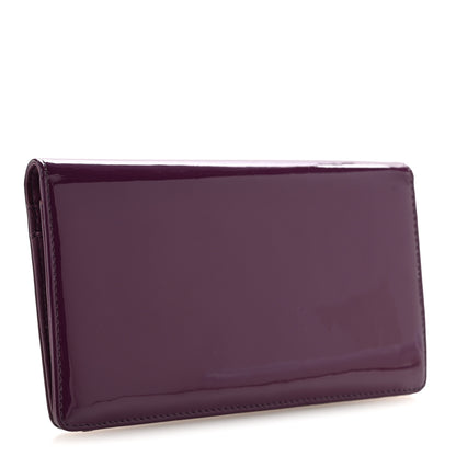 Chanel Patent Coco Cabas Yen Wallet Purple 3 of 11