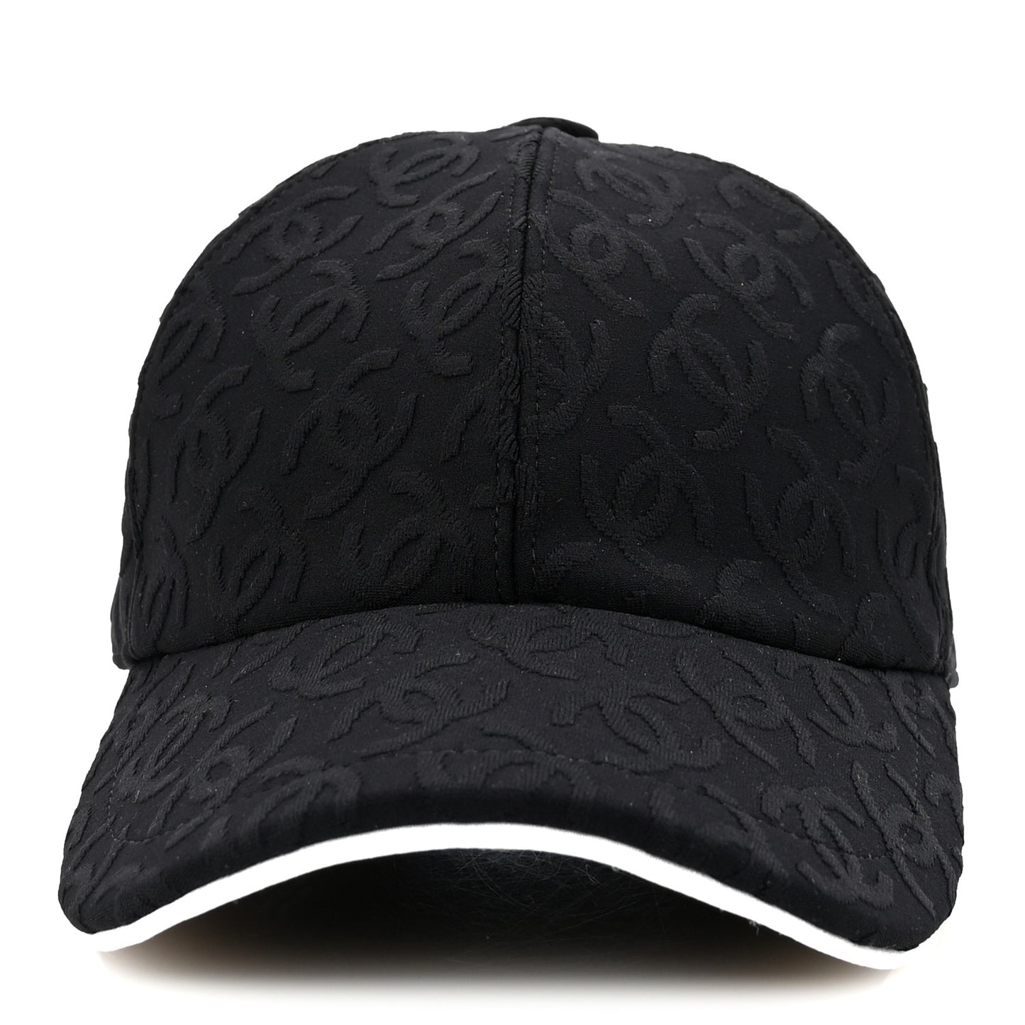 Silk Cotton CC Cap Hat Black Beige