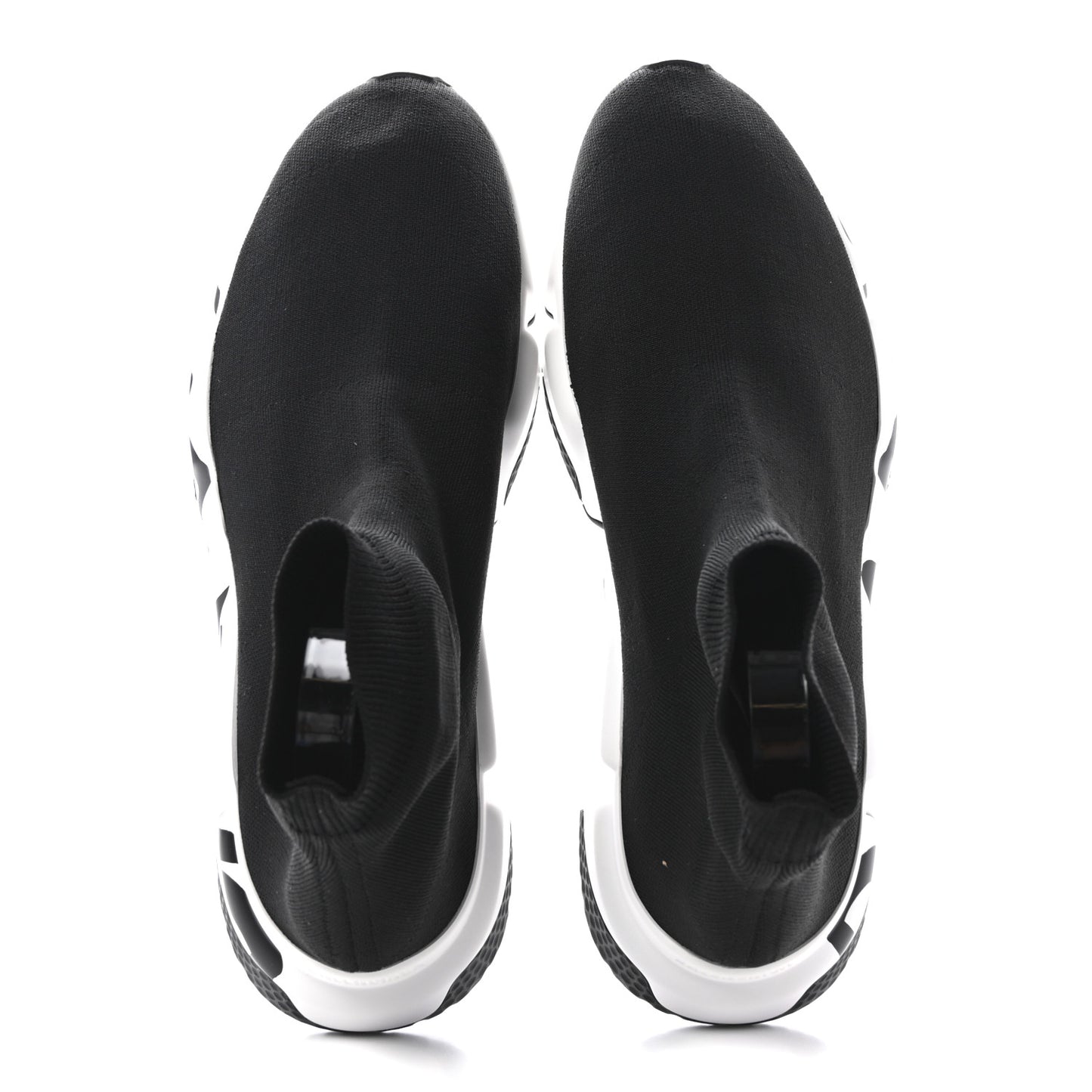 Neoprene Knit Mens Speed Graffiti Sneakers 46 Black White