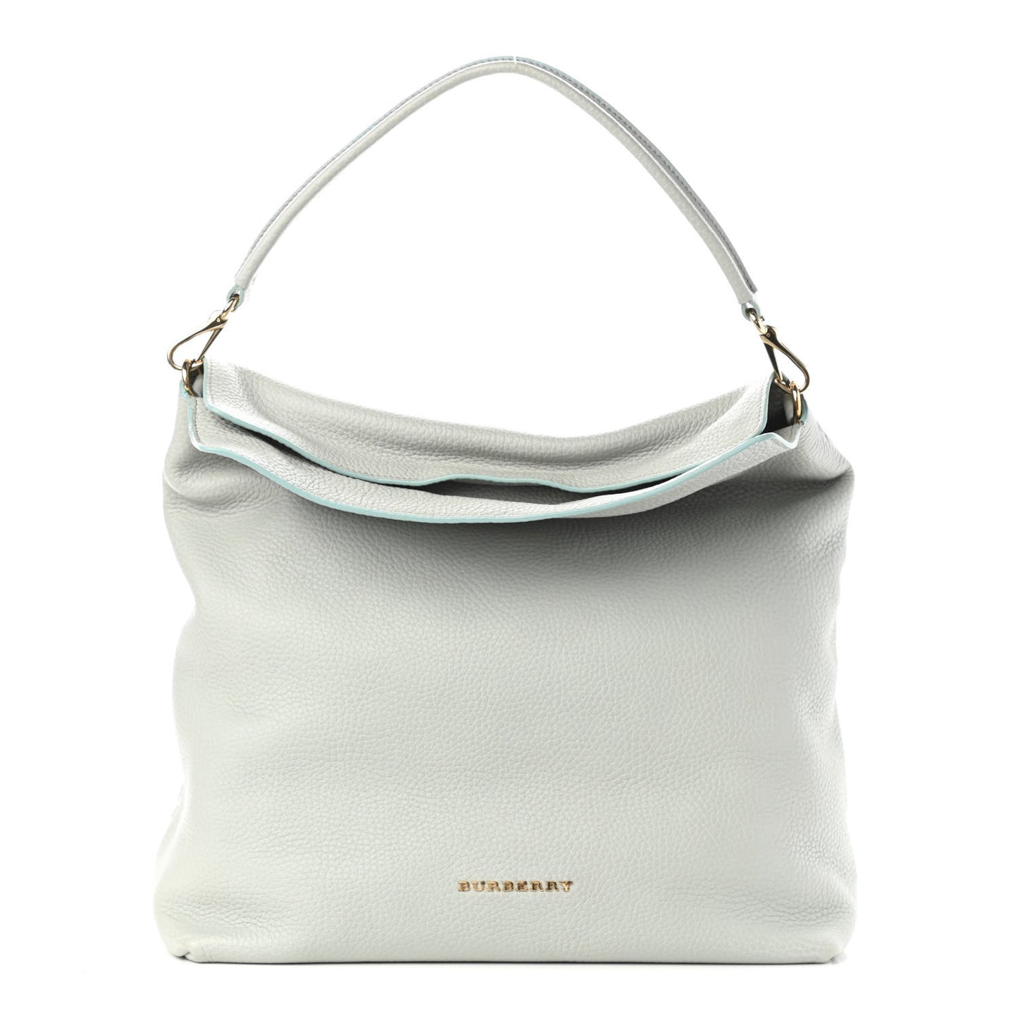 Grainy Calfskin Medium Cale Hobo Storm Grey