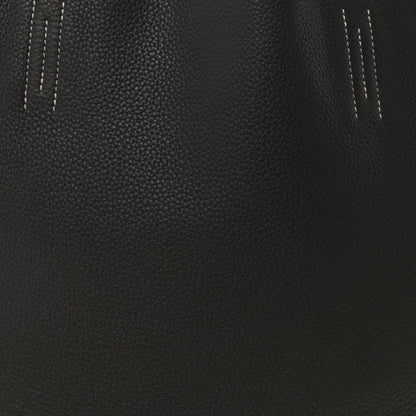 Hermes Taurillon Clemence Double Sens 36 Reversible Tote Graphite Bleu Electrique 11 of 15