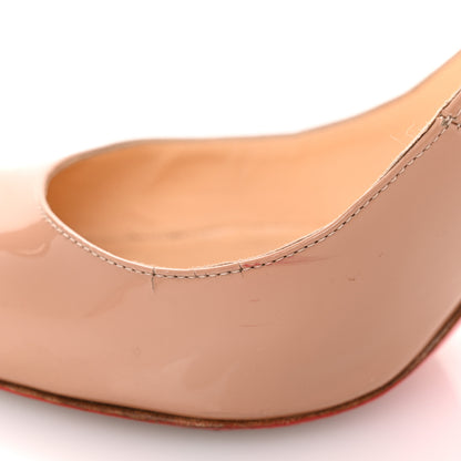Christian Louboutin Patent Decollete 554 100 Pumps 38.5 Nude 12 of 13