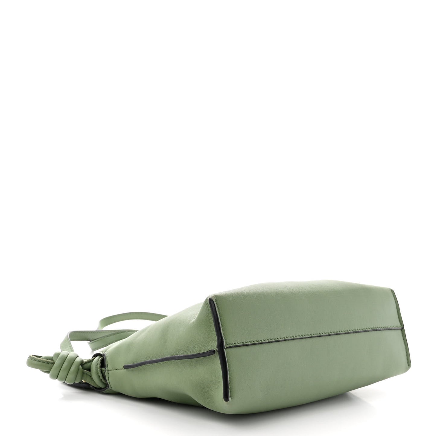 Calfskin Mini Flamenco Knot Bag Avocado