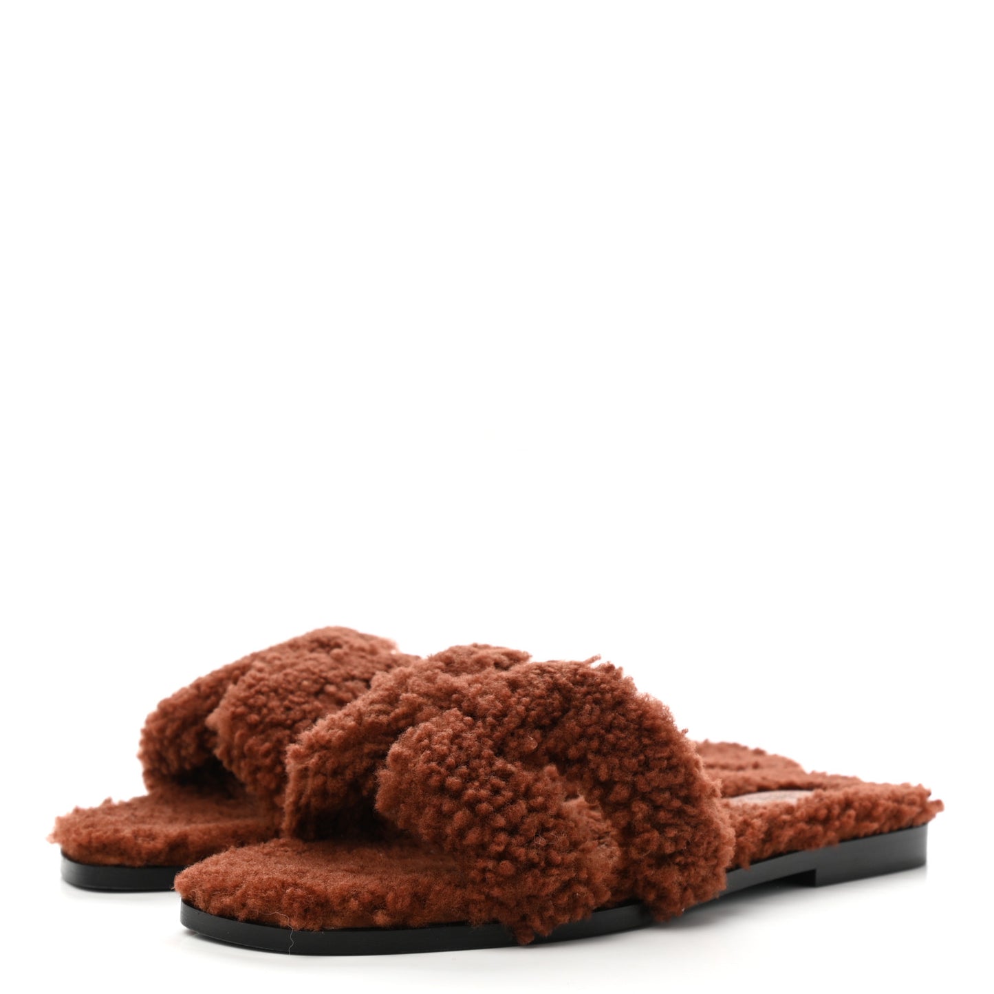 Woolskin Oran Sandals 38 Cognac