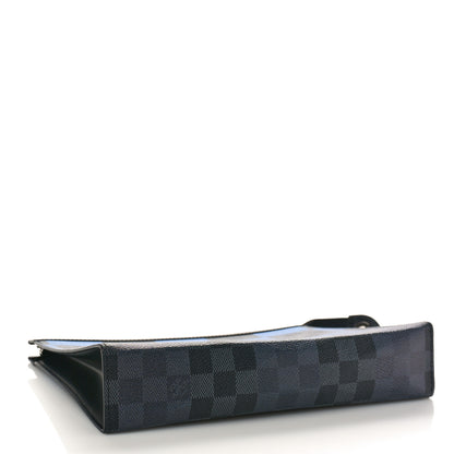 Louis Vuitton Damier Graphite Giant Pixel Pochette Voyage MM Blue Blue 4 of 8