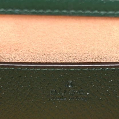 Gucci Textured Dollar Calfskin Web Small Diana Tote Bag Vintage Green Powder Pink 6 of 11