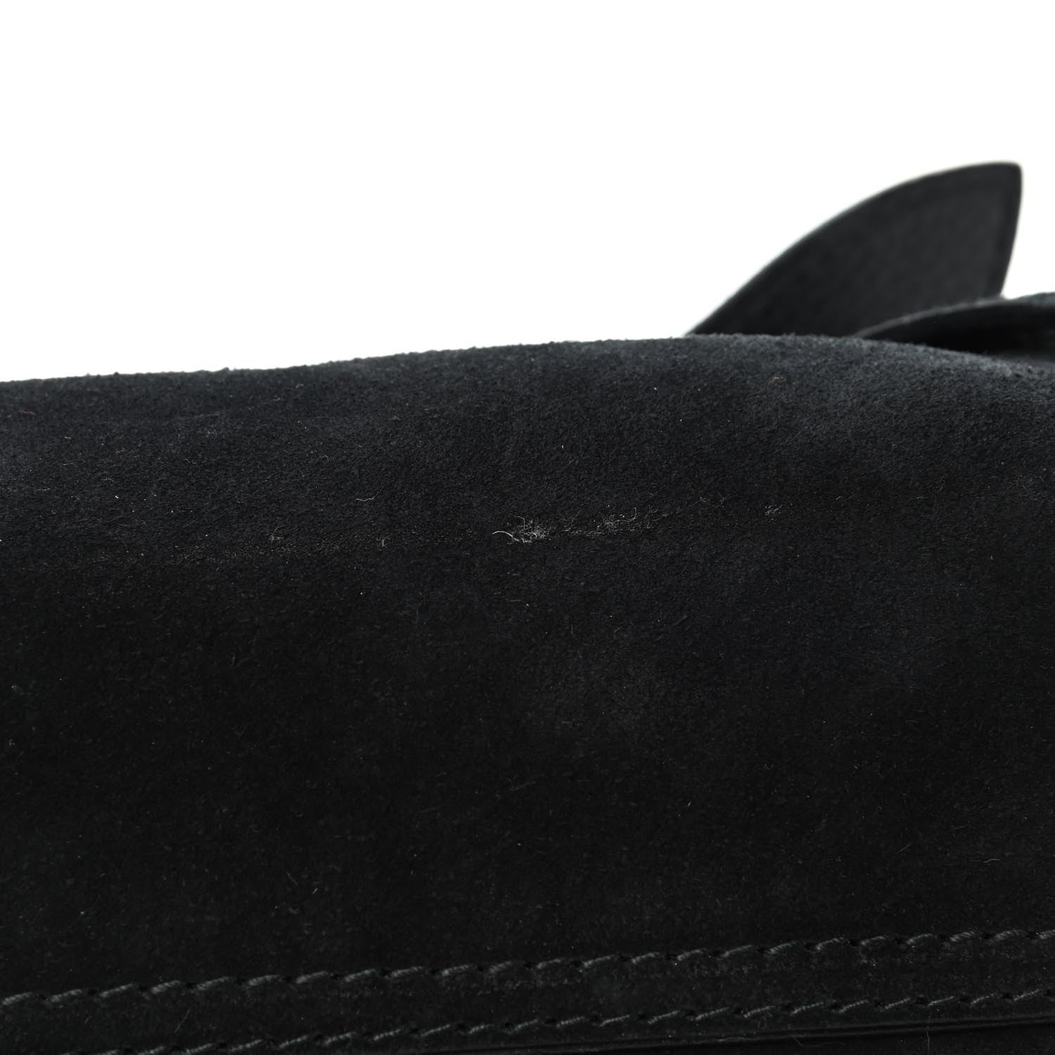 Gucci Suede G Square Medium Shoulder Bag Black 5 of 5