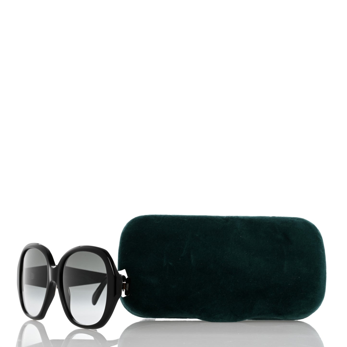 Acetate Round Frame Sunglasses GG0796S Black