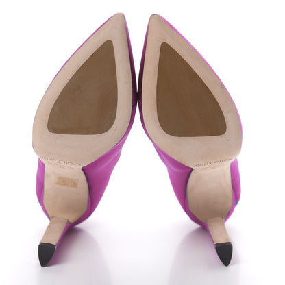 Jimmy Choo Satin Dwyer Boot 37 Purple 5 of 11
