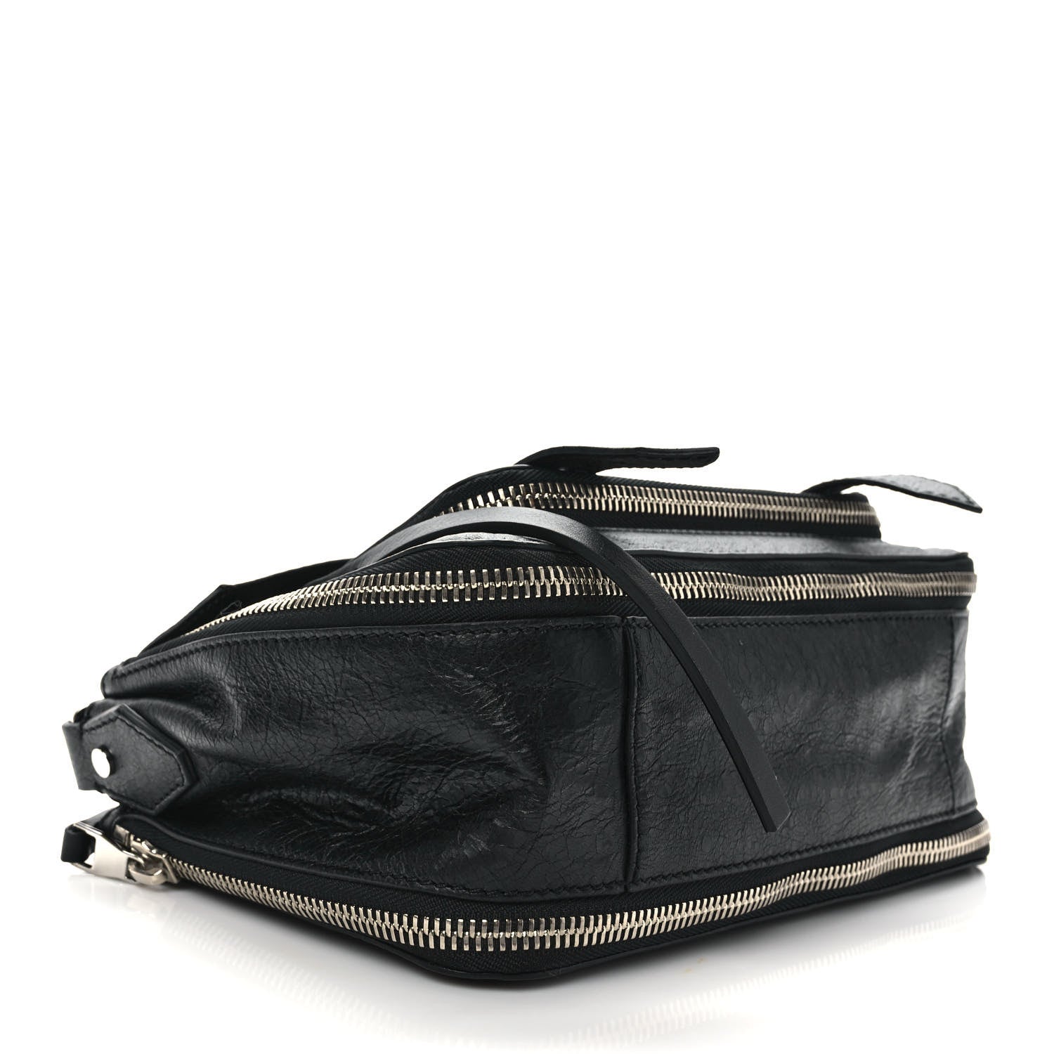 Proenza Schouler Lambskin Small PS1 Plus Zip Satchel Black 4 of 10