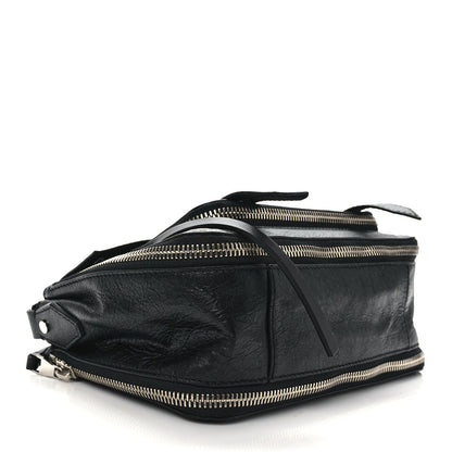 Proenza Schouler Lambskin Small PS1 Plus Zip Satchel Black 4 of 10