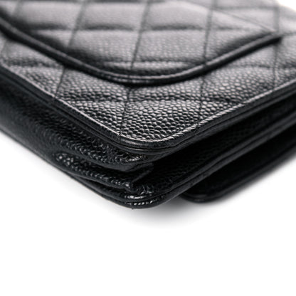 Chanel Caviar Quilted Wallet On Chain WOC Black 15 of 18