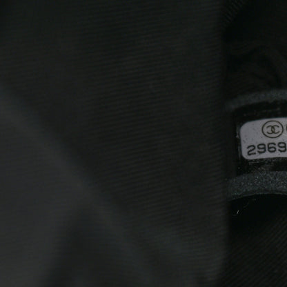 Chanel Lambskin Quilted Chain Drawstring Bag Black 7 of 9