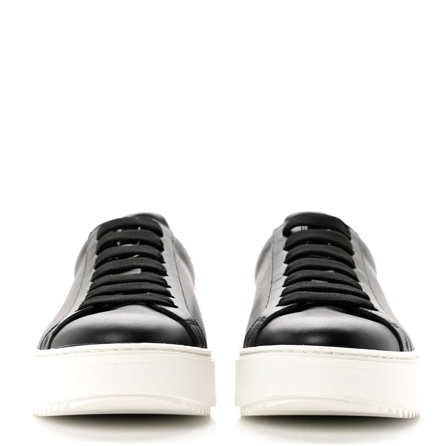 Calfskin Time Out Sneakers 41.5 Black