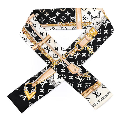 Louis Vuitton Silk Monogram Confidential Bandeau Black 1 of 6