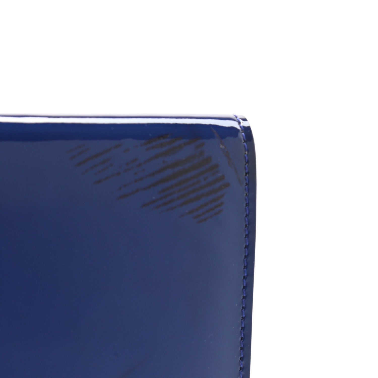 Saint Laurent Patent Calfskin Monogram Large Belle De Jour Clutch Royal Blue 8 of 12