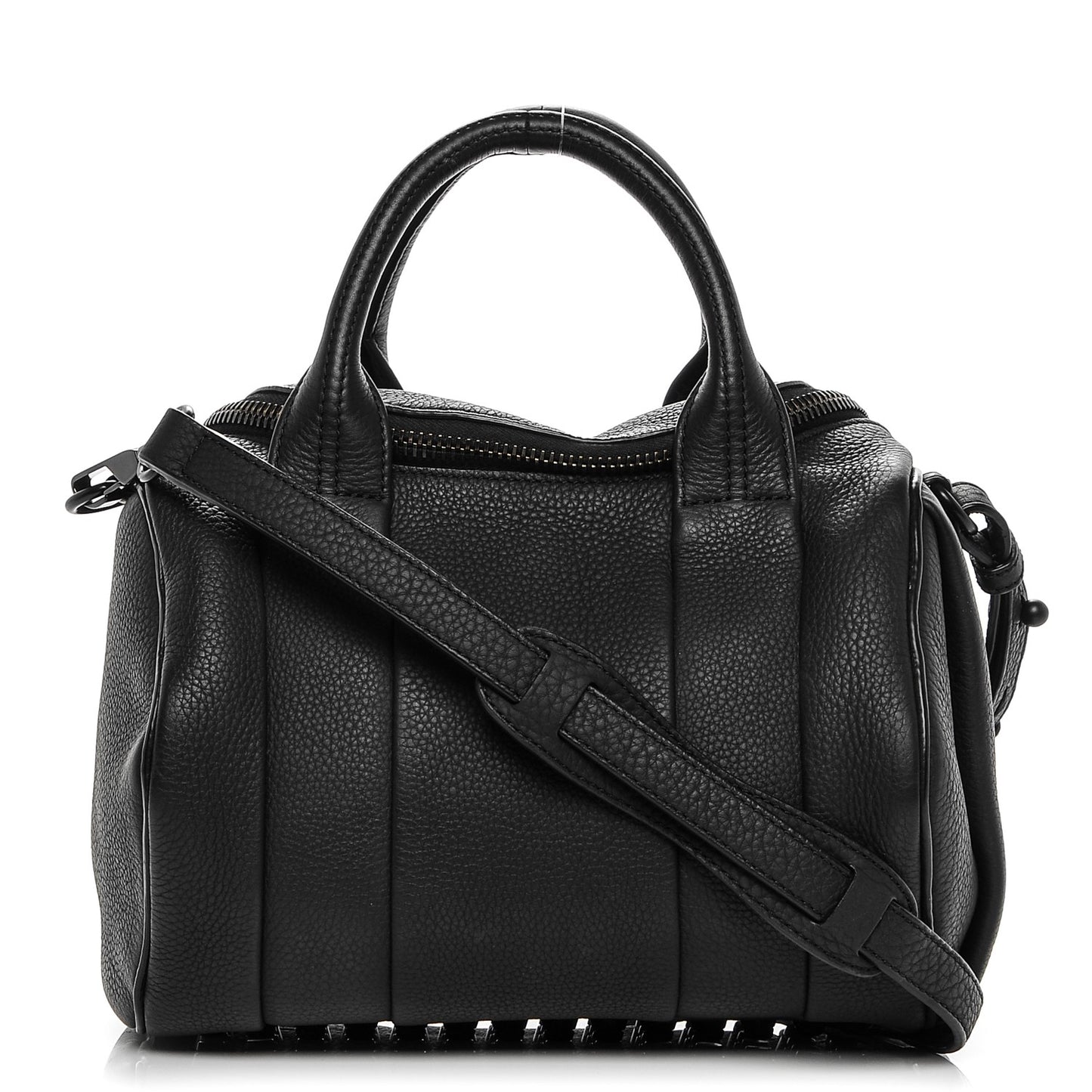 Pebbled Lambskin Rockie Black Matte Black Hardware