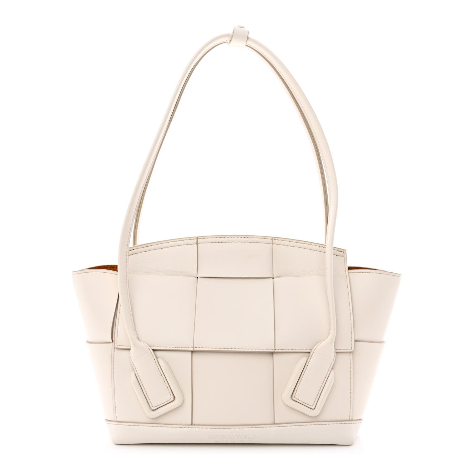 Bottega Veneta French Calfskin Maxi Intrecciato Small Arco Bianco 1 of 11