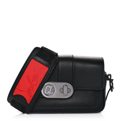 Christian Louboutin Calfskin Santiago Shoulder Bag Black 1 of 8