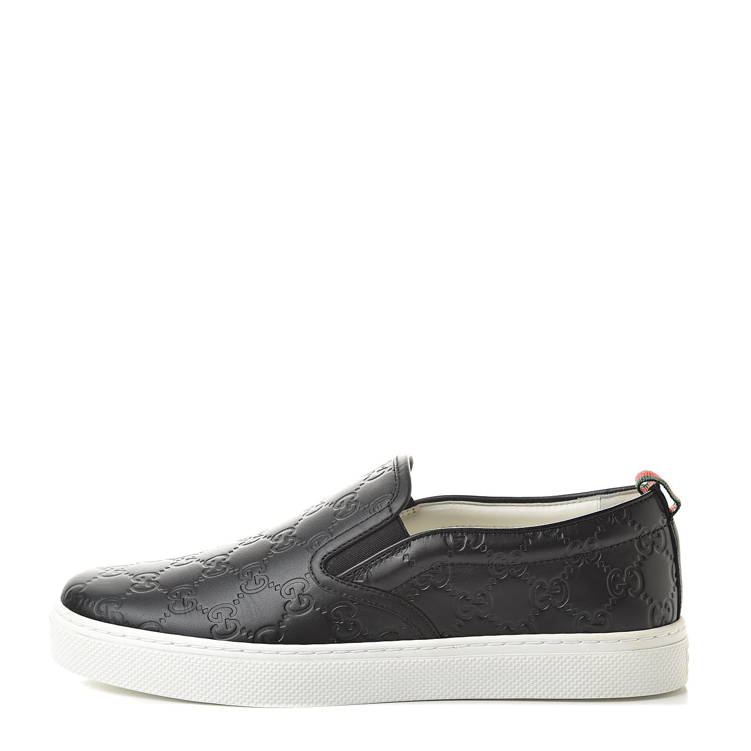 Gucci Guccissima Mens Dublin Slip On Sneakers 7.5 Black 1 of 12