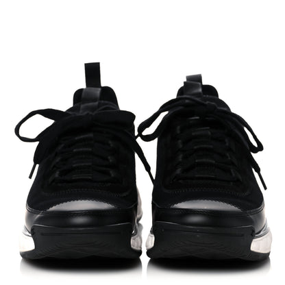 Chanel Velvet Calfskin Mixed Fibers CC Sneakers 38.5 Black 2 of 9