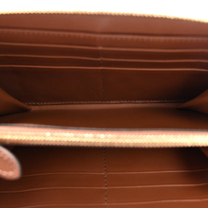 Burberry Grainy Calfskin Logo Zip Around Wallet Chestnut Brown 5 of 8
