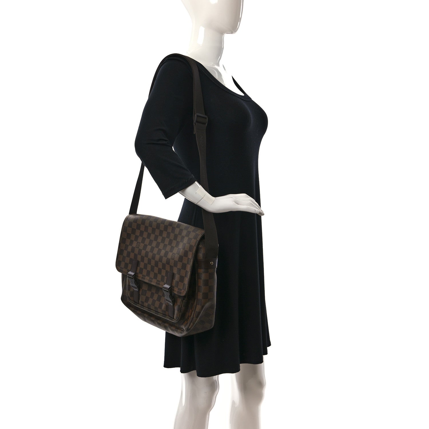 Louis Vuitton Damier Ebene Melville Messenger Bag 2 of 8
